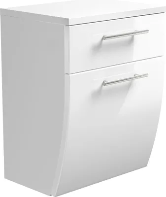 Produktbild von Seitenschrank Bad hängend - Salona - weiss