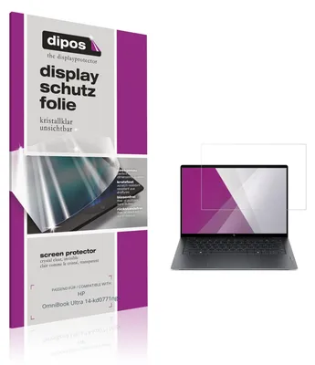 Produktbild von 2x Schutzfolie für HP OmniBook Ultra 14-kd0771ngx klar Displayschutzfolie Folie Display Schutz dipos