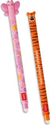 Produktbild von LEGAMI 2er Set Gel Stift SCHMETTERLING und TIEGER Stärke 0,7mm v3