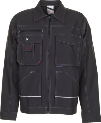 Produktbild von Größe 48 Herren Planam Basalt Bundjacke anthrazit rot Modell 2810