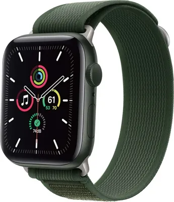 Produktbild von imoshion Nylon Trail Armband für das Watch Series 1 t/m 9 / SE (38/40/41 mm) | Series 10 / 11 (42 mm) - Legergroen