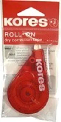 Produktbild von Kores Einweg Korrekturroller "Roll On" 4,2 mm x 15 m rot