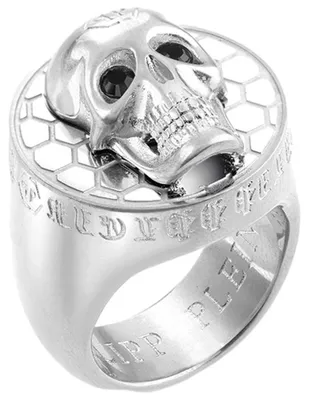 Zdjęcie produktu dla Obrączka męska Philipp Plein PJ8AA09R 3D Skull Grey, 62/19.7