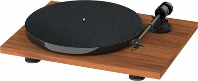 Produktbild von Pro-Ject E1 Phono, Audio-Plattenspieler mit Riemenantrieb, Halbautomatisch, Walnuss, 33,45 RPM, 33,45 RPM, 65 dB