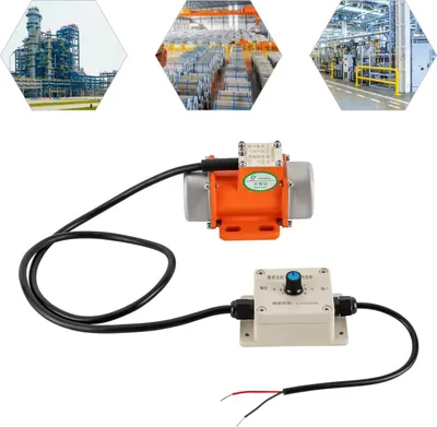 Obrázok produktu pre Elektrický vibračný motor - Motor do betónu - 30 W - Bezkefkový - 12 V jednosmerný prúd - Oranžový