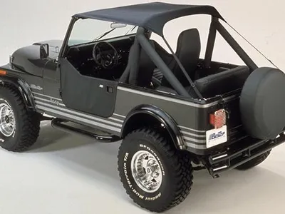 Zdjęcie produktu dla Bikini Top schwarz Traditional Verdeck Black Crush Jeep CJ7 Bj. 80-86 YJ 87-91