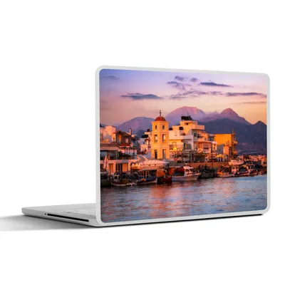 Produktbild von MuchoWow® Laptop Aufkleber Sticker Cover Kreta - Griechenland - Boote 30x22 cm - Laptop-Sticker