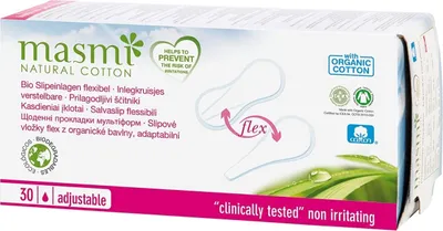 Produktbild von MasMI, Naturbaumwolle, Flex, Damenbinden, 30 Stück