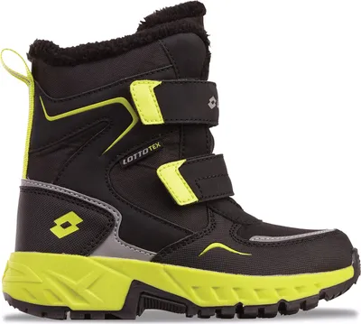 Produktbild von Lotto Lifes Kinder-Jungen-Outdoor-Allwetterstiefel ALSTYNE TEX K Schwarz-Gelb, Farbe:schwarz, EU Größe:29