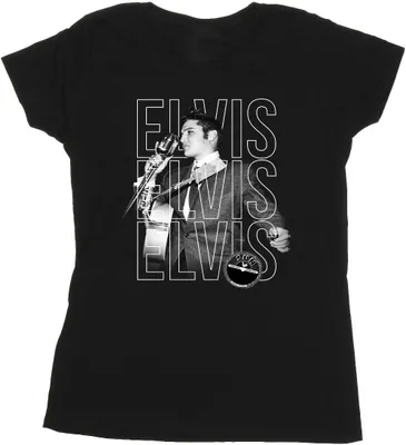Produktbild von Elvis - T-Shirt für Damen BI37844 (XXL) (Schwarz)