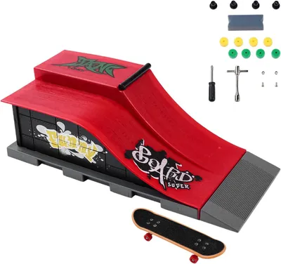 Obrázek produktu pro Miniaturní skateparková sada, sada ramp, pro děti, příslušenství pro prstové skateboardy