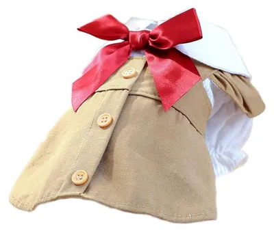 Produktbild von Hundekleid mit Schleife für kleine Hunde - Größe XS