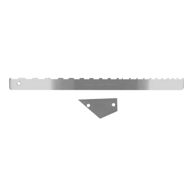 Image de Jeu de règles pour manche de guitare, crantées, bord droit, Fret Rocker, cordier, outil du guitariste, métal