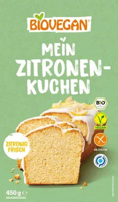 Produktbild von Biovegan Mein Zitronenkuchen Backmischung500g