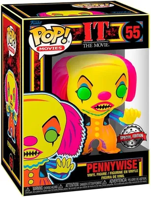 Produktbild von Funko Pop! Movies: IT - Pennywise (Blacklight) #55 Exclusive
