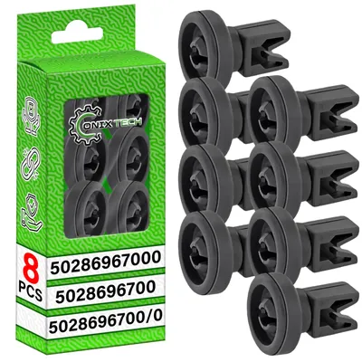 8 Geschirrspüler-Rollen für Oberkorb, 25 mm, kompatibel mit AEG