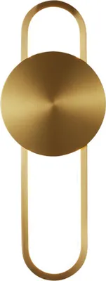 Zdjęcie produktu dla Elyptica - nowoczesna lampa kinkiet LED złoty 40 cm