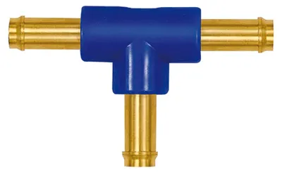 Produktbild von Riegler T-Schlauchverbindungsstutzen, für Schlauch LW 4 mm, Messing/POM