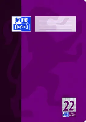 Zdjęcie produktu dla Oxford Schulheft A4 32 Blatt Lineatur 22 (kariert) 10Stk
