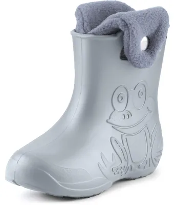 Produktbild von Ladeheid Eva Kinder Jungen Mädchen Gummistiefel Regenschuhe gefüttert LA-CA-04 (Grau, 24/25 EU)