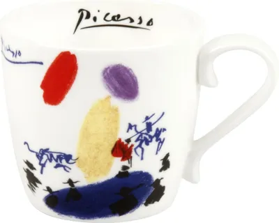 Image de KÖNITZ 1120571990 Gobelet Picasso - Corrida - 450 ml en porcelaine bone china