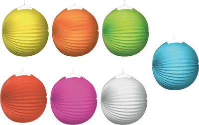 Obrázok produktu pre Priehľadný papierový lampáš 25 cm - biely