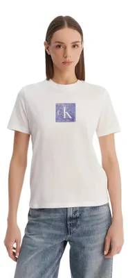 Obrázok produktu pre Dámske tričko Calvin Klein Jeans 519046, biele: Veľkosť – M Veľkosť: M