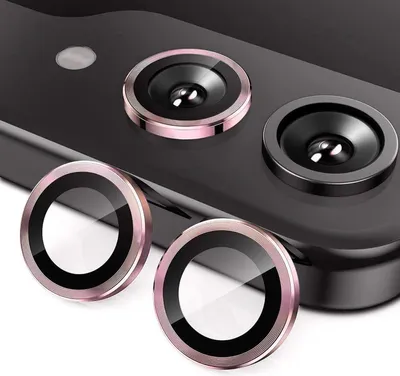 Immagine prodotto di Per Samsung Galaxy Z Flip7 5G Anello di protezione in alluminio + H9 Vetro duro temperato Rosa
