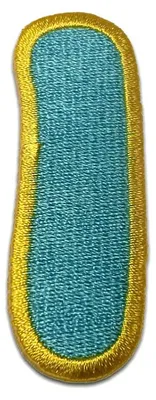 Produktbild von Buchstabe I - 6.4x2.2cm: Alphabet Buchstaben Einzeln Auswählbar - Aufnäher, Bügelbild, Aufbügler, Applikationen, Patches, Flicken, Zum Aufbügeln
