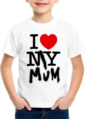 Produktbild von A.N.T. I Love My Mum T-Shirt Kinder new york amerika ny muttertag usa herz