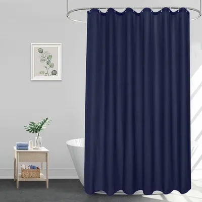 Produktbild von Wasserdichter Duschvorhang aus Polyester mit Haken