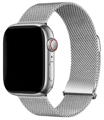 Productafbeelding van imoshion Milanees magnetisch bandje voor de Apple Watch | 44/45/46/49 mm - Zilver, AI-gegenereerde afbeelding