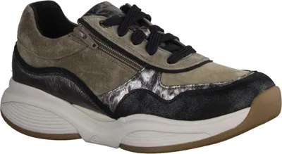 Immagine prodotto di Xsensible SWX11 scarpa bassa da donna in pelle elasticizzata, Nero Combi, scarpa bassa comoda - scarpe da donna scarpe comode stringate, nero, pelle (pelle elasticizzata)