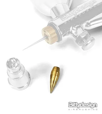 Productafbeelding van Conische spuitmond met schroefdraad - vrij 0,8 mm voor luchtverfspuit met revolvermechanisme
