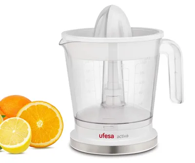 Produktbild von Ufesa EX4942, Handsaftpresse, Transparent, Weiß, 1 l, 40 W
