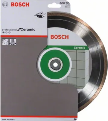 Image de Disque de coupe diamanté Standard pour céramique, 250 x 30 + 25.40 x 1.6 x 7 mm
