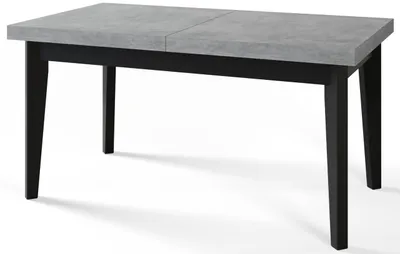 Produktbild von Alpi Moebel, Rechteckiger Esstisch Skandi, Wohnzimmertisch Ausziehbar 200-300x100x78 cm, Atelier mit Holzbeinen in Schwarz