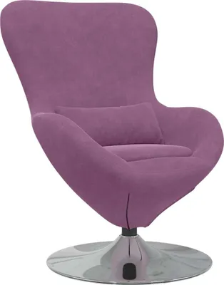 Image de vidaXL Fauteuil oeuf lilas velours