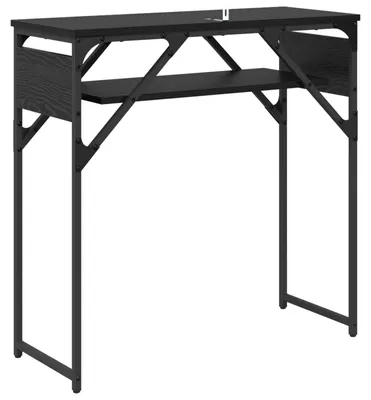 Immagine prodotto di TavoloConsolle Rovere Nero 75x30x75cm Legno multistrato