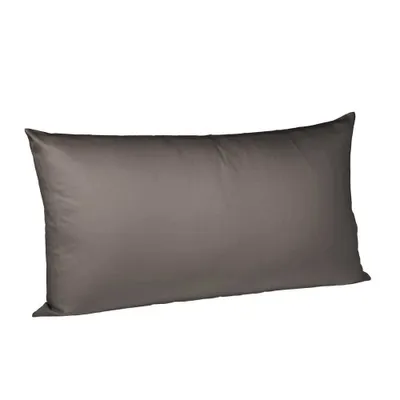 Produktbild von fleuresse Mako Satin Kissenbezug Colours Uni 40x60 cm Espresso