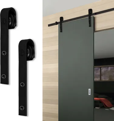 Produktbild von Jopassy Schiebetürsystem Schiebetürbeschlag Set Schiebetür Holzschiebetür—Stripes—152cm