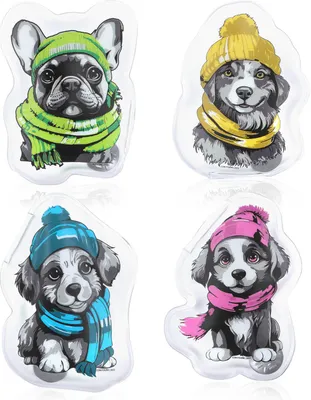 Produktbild von COM-FOUR® 4x Taschenwärmer wiederverwendbar - Handwärmer mit Hunde Motiv - Wärmepad für kalte Tage und für unterwegs - Wärmeknickkissen