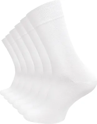 Produktbild von Cotton Prime® 6 Paar Socken ohne Gummibund 43-46 weiß