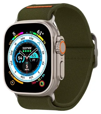 Image de Spigen Bracelet Apple Fit Lite Ultra Watch 4/5/6/7/SE/8/9/Ultra 44/45/49mm Kaki