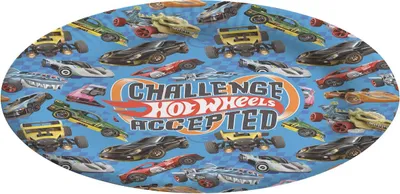 Produktbild von Papp-Teller Hot Wheels, 23 cm, 8 Stück Pappteller Autos für Kindergeburtstag