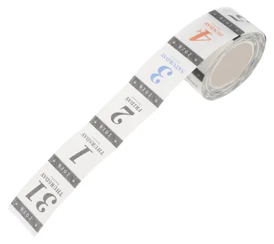 Produktbild von Kalenderaufkleber 365 Tage 2026, Zahlen, 1 Rolle, für Journaling