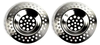 Produktbild von 2 Stück Ausgussfilter für Waschbecken Abflüsse aus Edelstahl