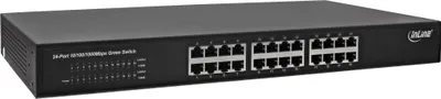 Produktbild von InLine® Gigabit Netzw. Switch 24-Port, 1GBit/s, 48,26cm (19"), Metall, lüfterlos
