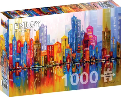 Image de Puzzle 1000 pièces Enjoy – Rainbow City