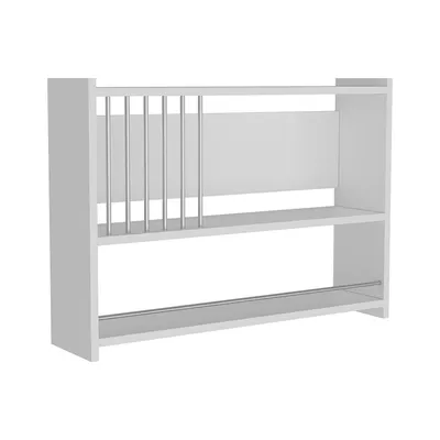 Immagine prodotto di In And OutdoorMatch Scaffale a muro Damaris - 60x84x20 cm - Bianco - Truciolare - Salvaspazio - Design moderno
